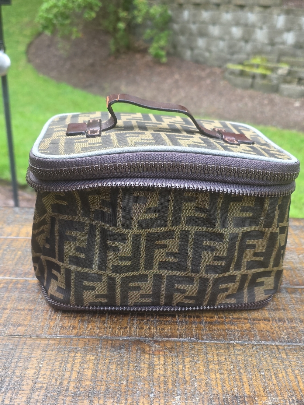 Fendi Zucca Vanity Traincase Bag